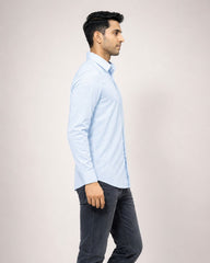 ZYBE Breeze Blue Linen Shirt