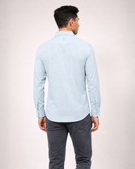 ZYBE Breeze Blue Linen Shirt