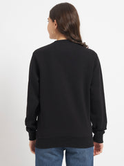 Solid Crew Neck Sweatshirt for Women
