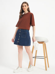 Oversized Essential T-Shirt For Women Cocoa Brown