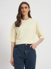 Oversized Essential T-Shirt For Women Ecru