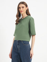 Oversized Essential T-Shirt For Women Sage Green