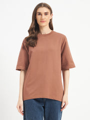 Oversized Essential T-Shirt For Women Rose Taupe