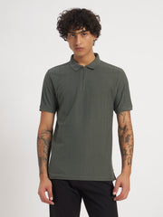 Zybe Sandstone Zip Polo
