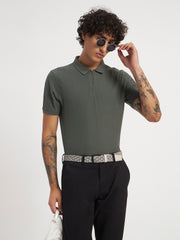 Zybe Sandstone Zip Polo