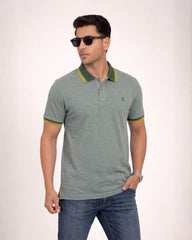 Zybe Green Crest Polo