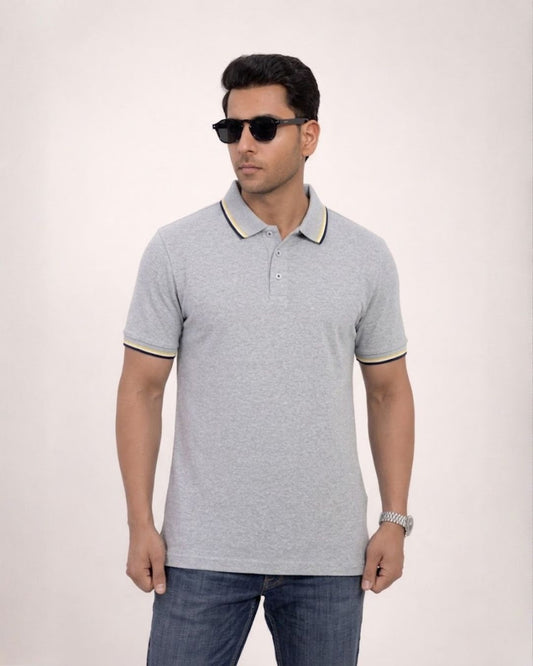 Zybe Grey Elite Polo