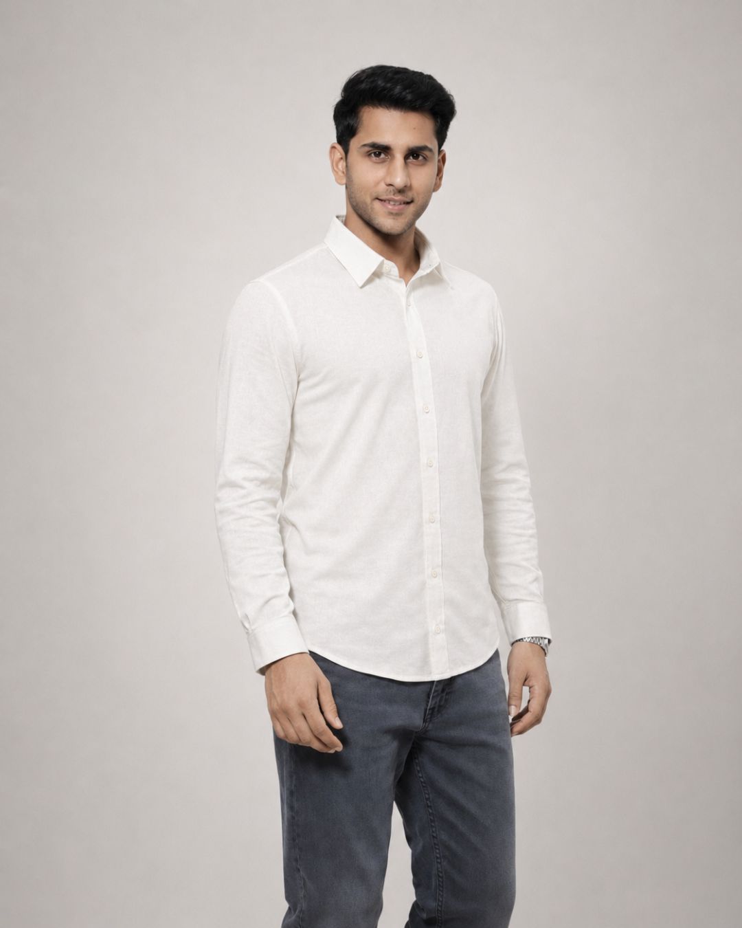 ZYBE Ivory Linen Shirt