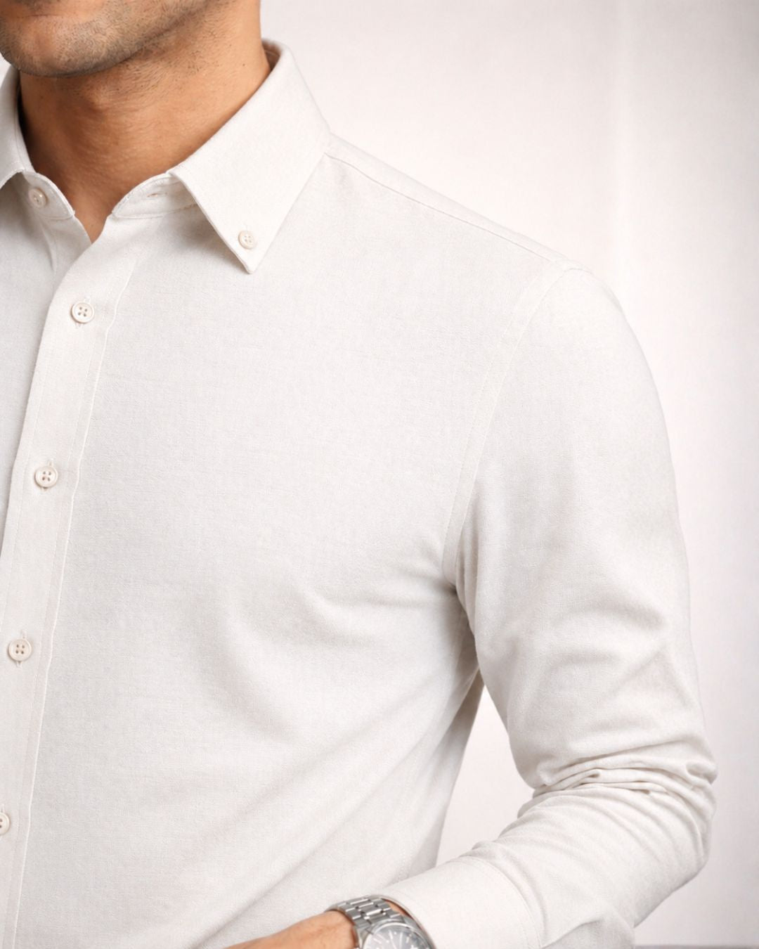 ZYBE Ivory Linen Shirt