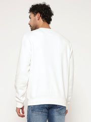 Solid Crew Neck Sweatshirt for Men