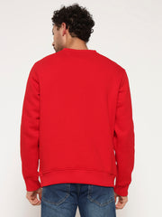 Solid Crew Neck Sweatshirt for Men