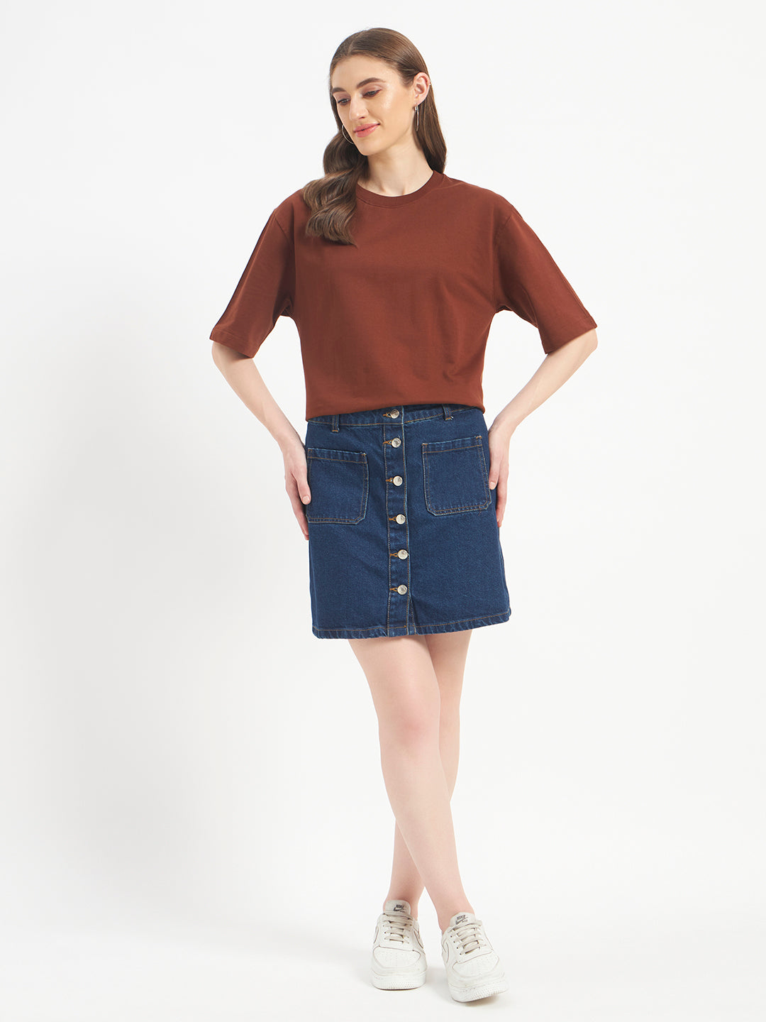 Oversized Essential T-Shirt For Women Cocoa Brown