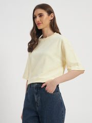 Oversized Essential T-Shirt For Women Ecru
