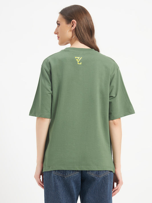 Oversized Essential T-Shirt For Women Sage Green