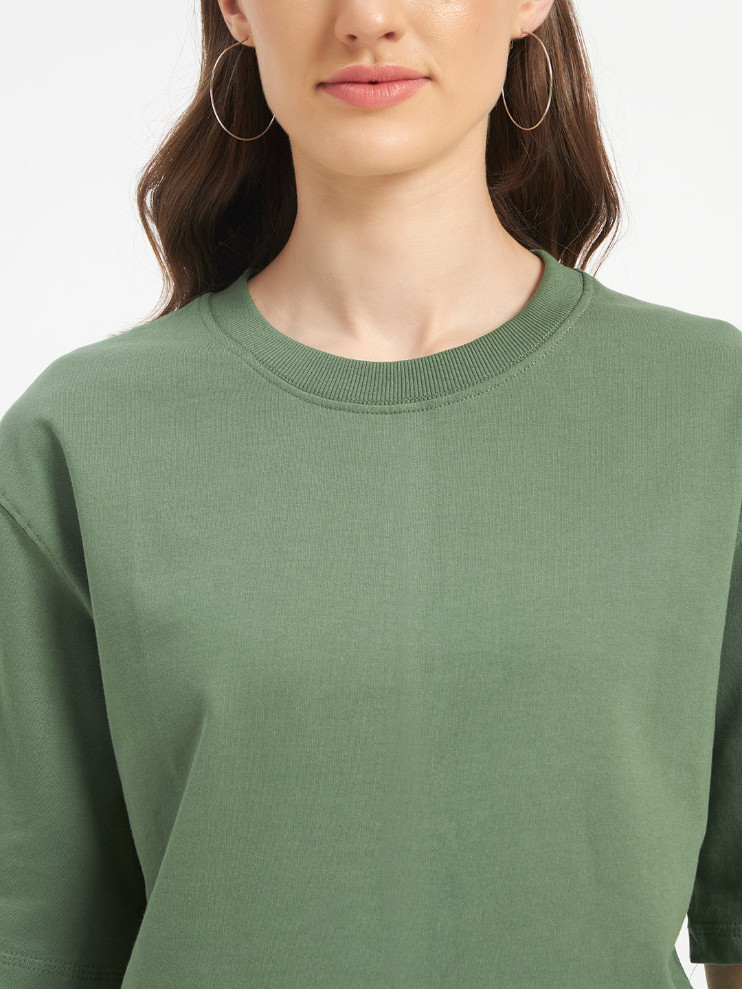 Oversized Essential T-Shirt For Women Sage Green