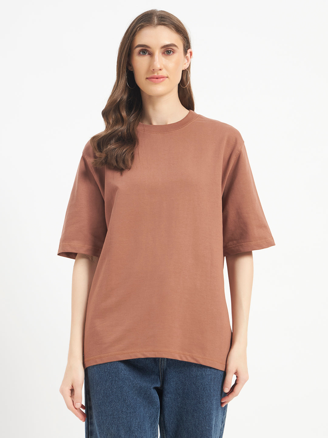Oversized Essential T-Shirt For Women Rose Taupe