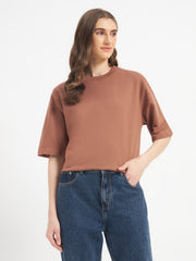 Oversized Essential T-Shirt For Women Rose Taupe