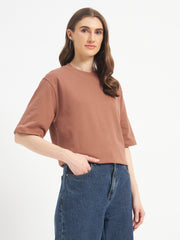 Oversized Essential T-Shirt For Women Rose Taupe