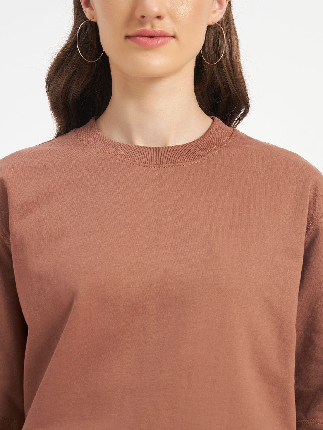 Oversized Essential T-Shirt For Women Rose Taupe