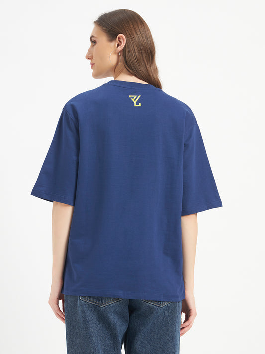 Oversized Essential T-Shirt For Women Cobalt Blue