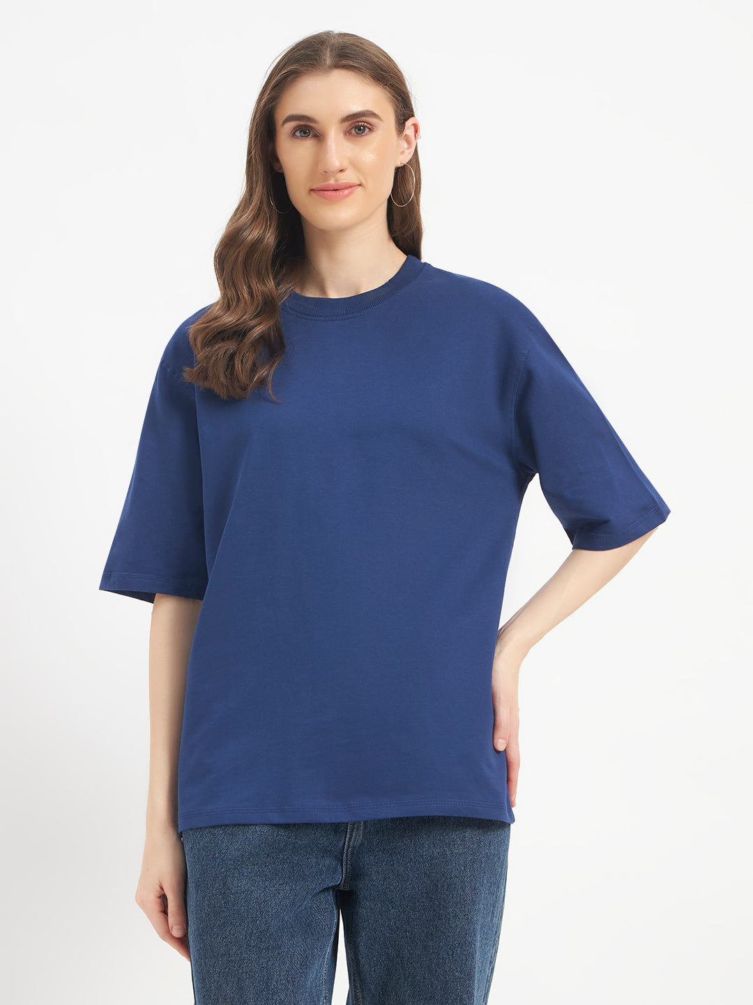 Oversized Essential T-Shirt For Women Cobalt Blue