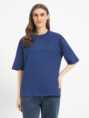 Oversized Essential T-Shirt For Women Cobalt Blue