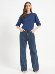 Oversized Essential T-Shirt For Women Cobalt Blue