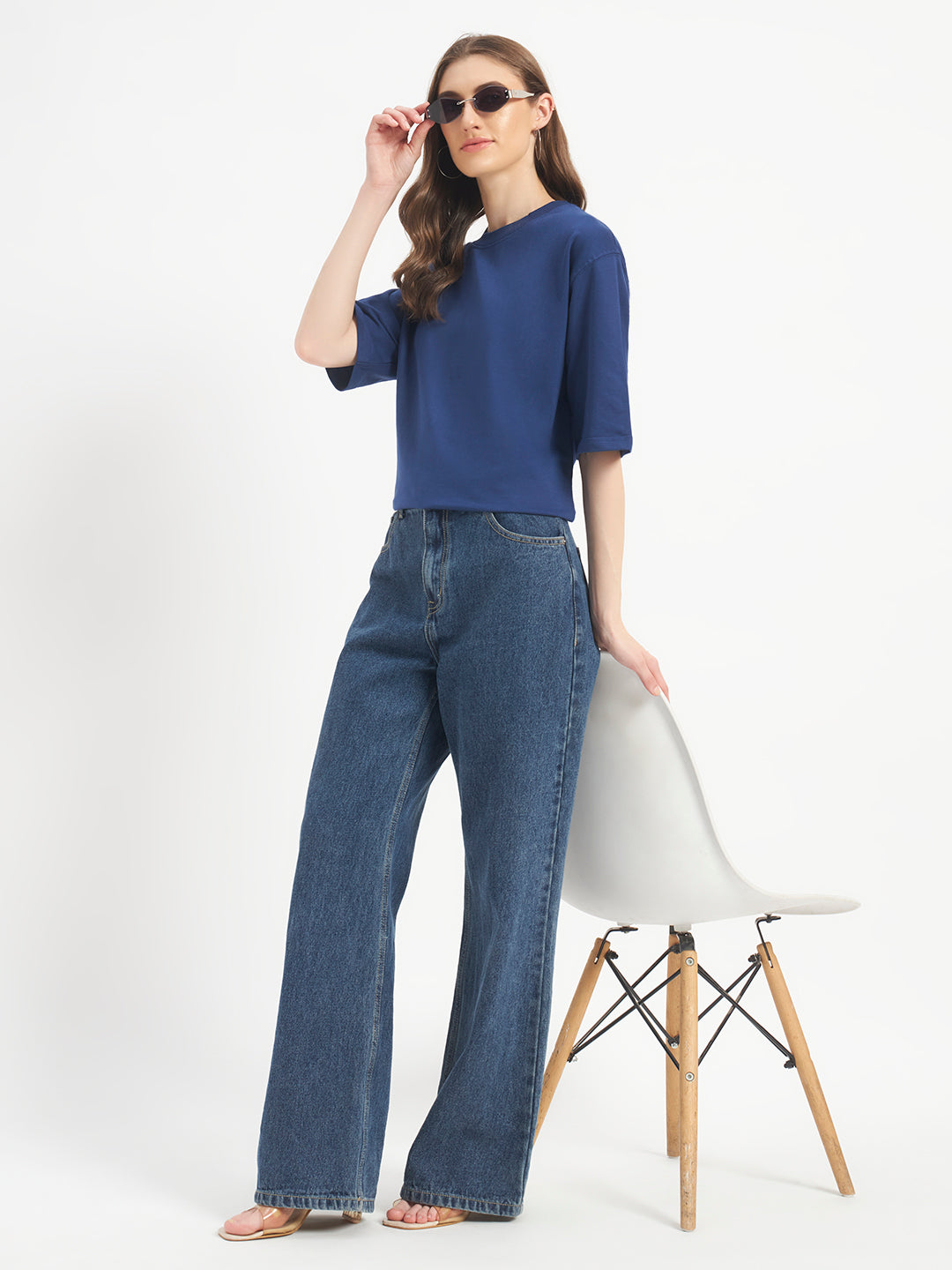 Oversized Essential T-Shirt For Women Cobalt Blue