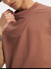 Oversized Essential T-Shirt For Men Rose Taupe