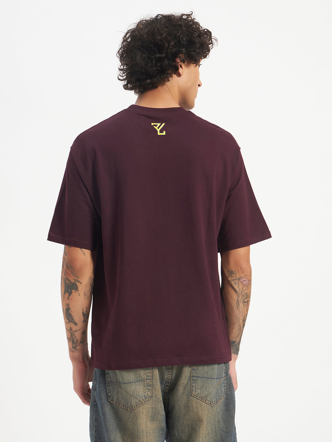Oversized Essential T-Shirt For Men Dusty  Purple