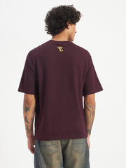 Oversized Essential T-Shirt For Men Dusty  Purple