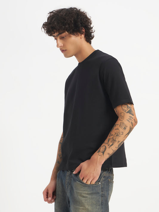 Oversized Essential T-Shirt For Men Washed Black