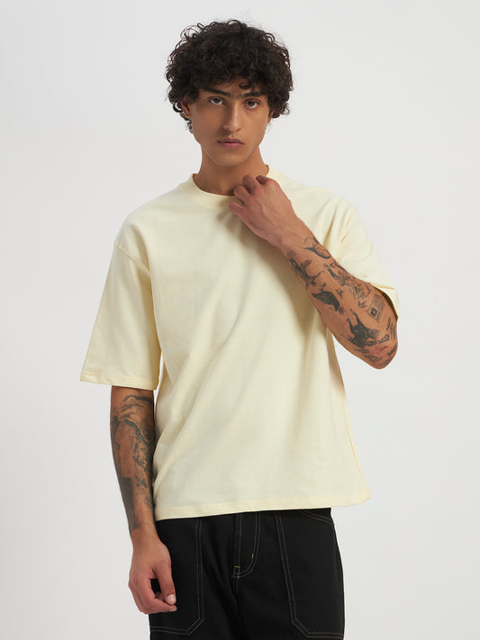 Oversized Essential T-Shirt For Men Ecru