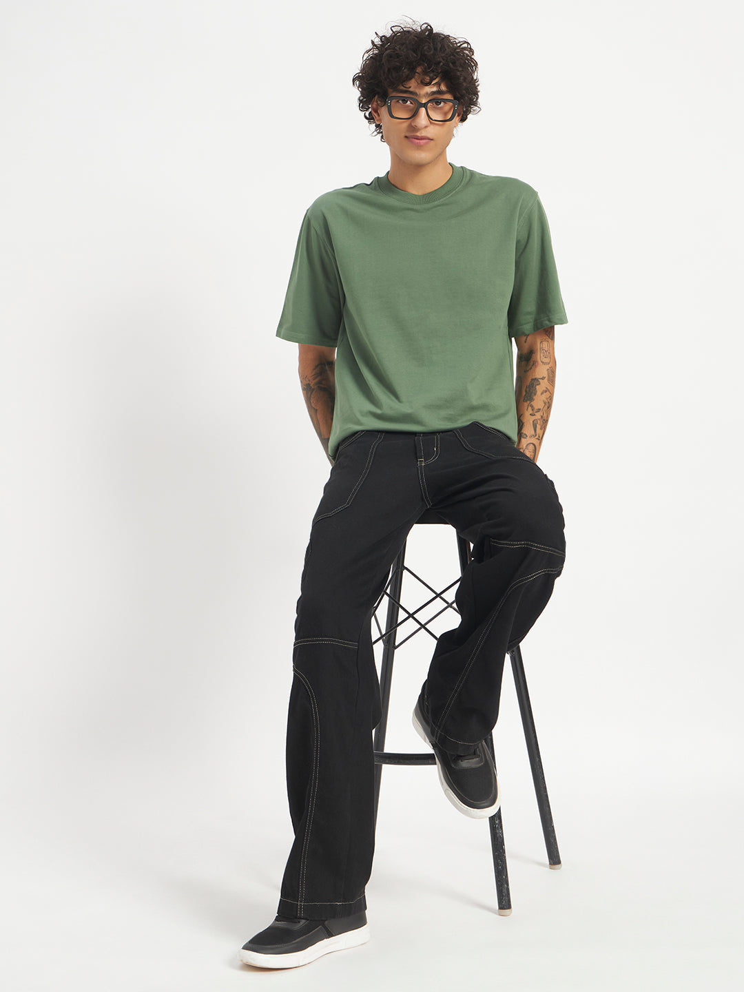 Oversized Essential T-Shirt For Men Sage Green