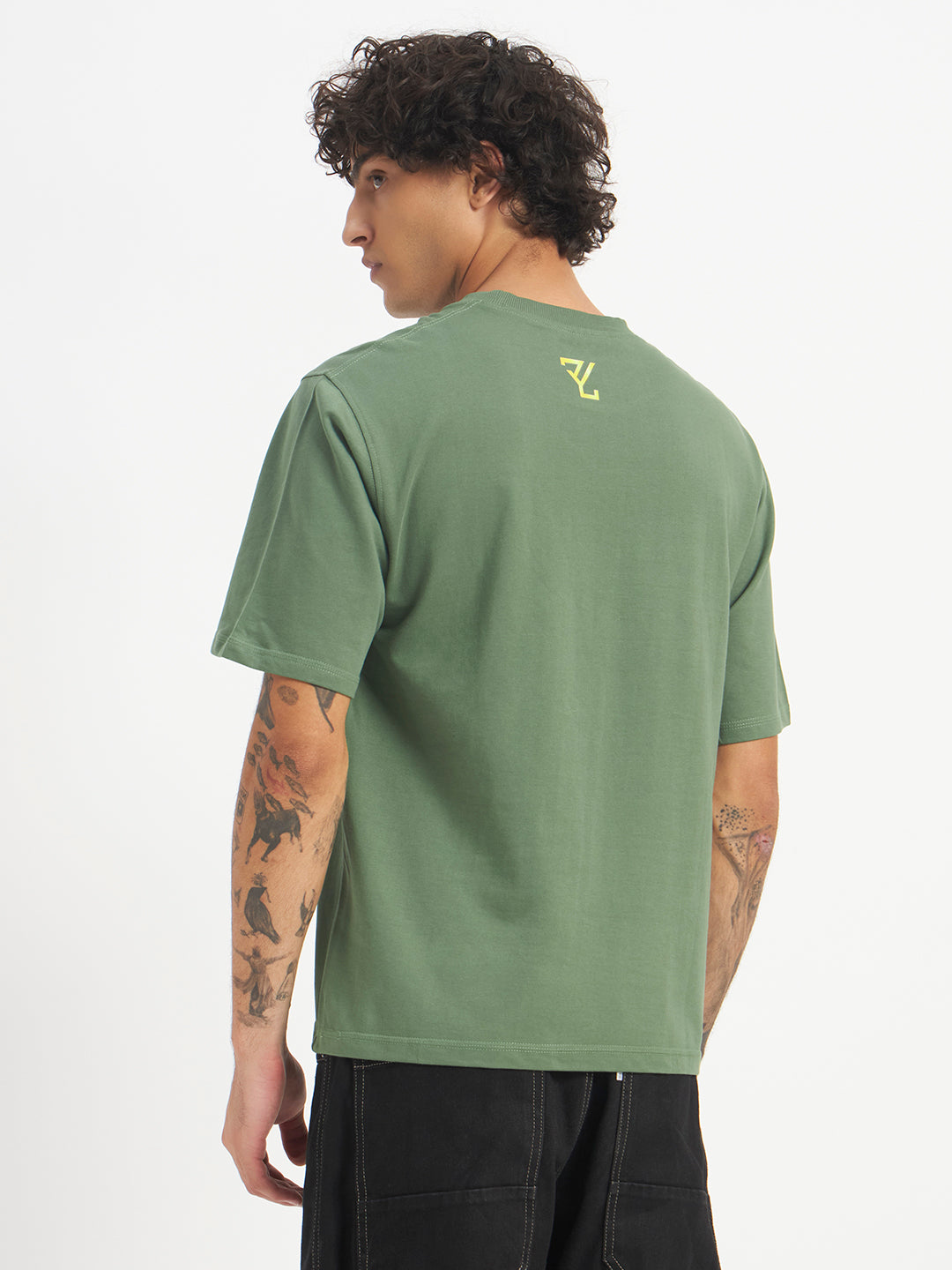 Oversized Essential T-Shirt For Men Sage Green