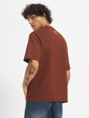 Oversized Essential T-Shirt For Men Cocoa Brown