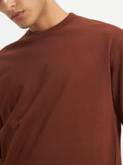 Oversized Essential T-Shirt For Men Cocoa Brown