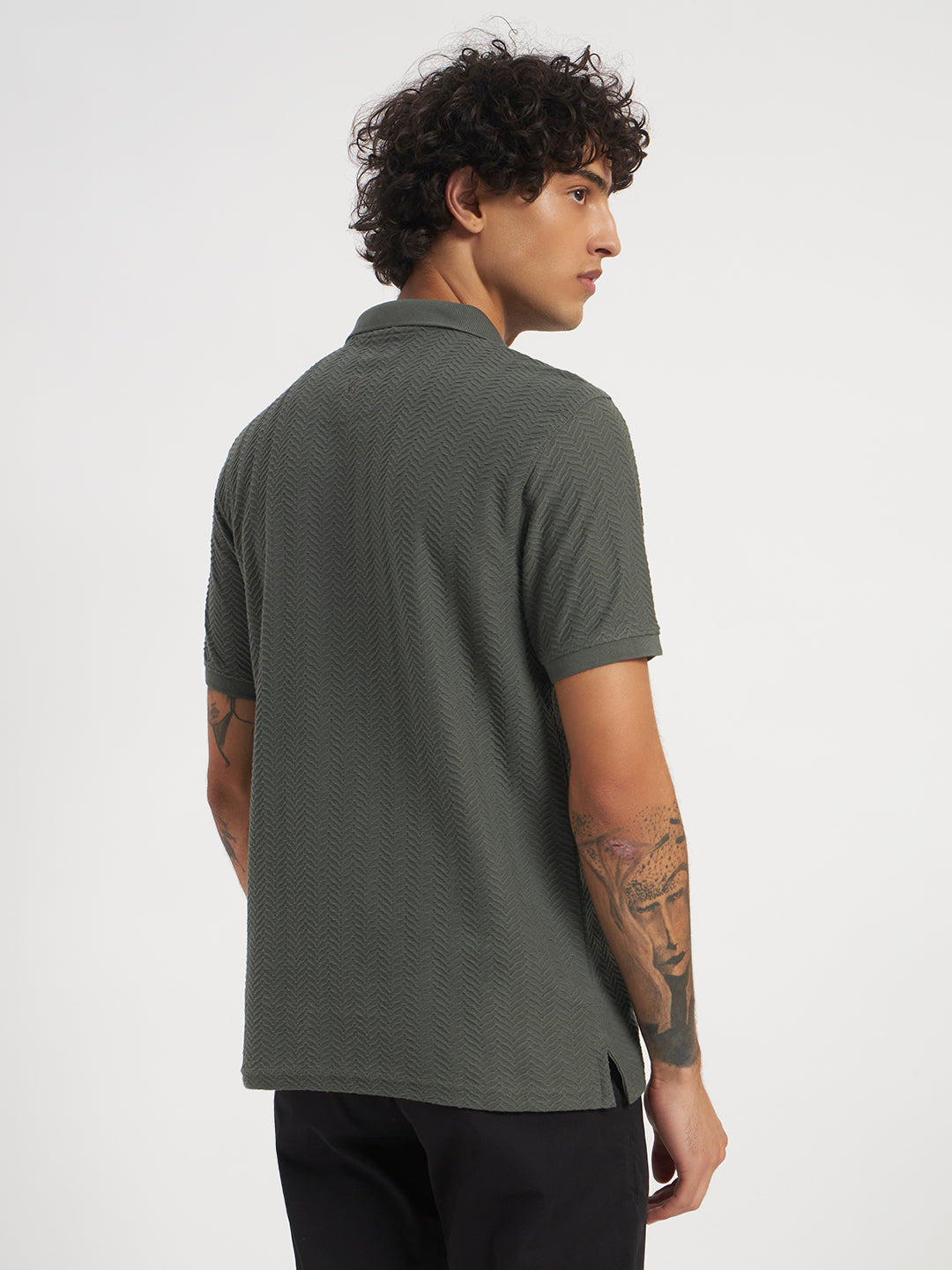 Zybe Sandstone Zip Polo