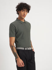 Zybe Sandstone Zip Polo
