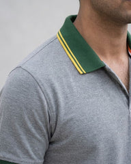 Zybe Green Crest Polo